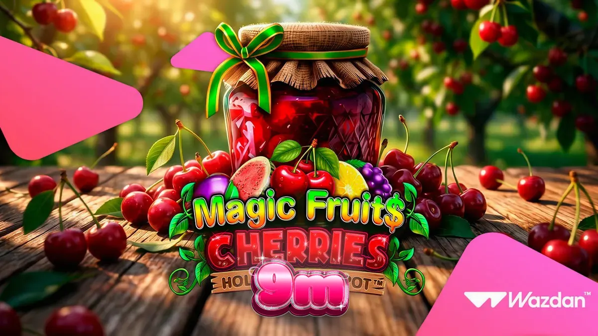 Interface do jogo Magic Fruit$: Cherries em um dispositivo móvel