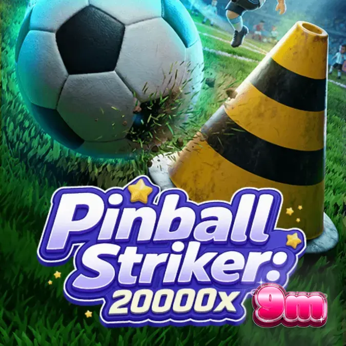 Interface neon do jogo Pinball Striker 20,000x
